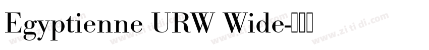 Egyptienne URW Wide字体转换